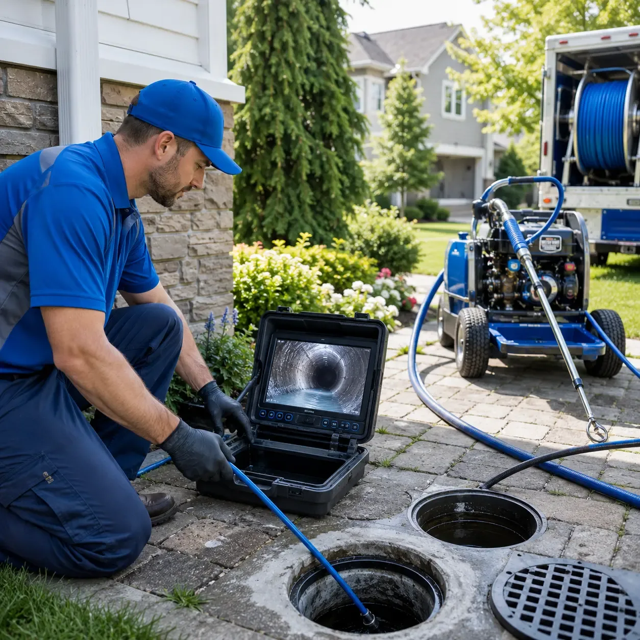 Outdoor drain cleaning professionals serving Mentcle, PA